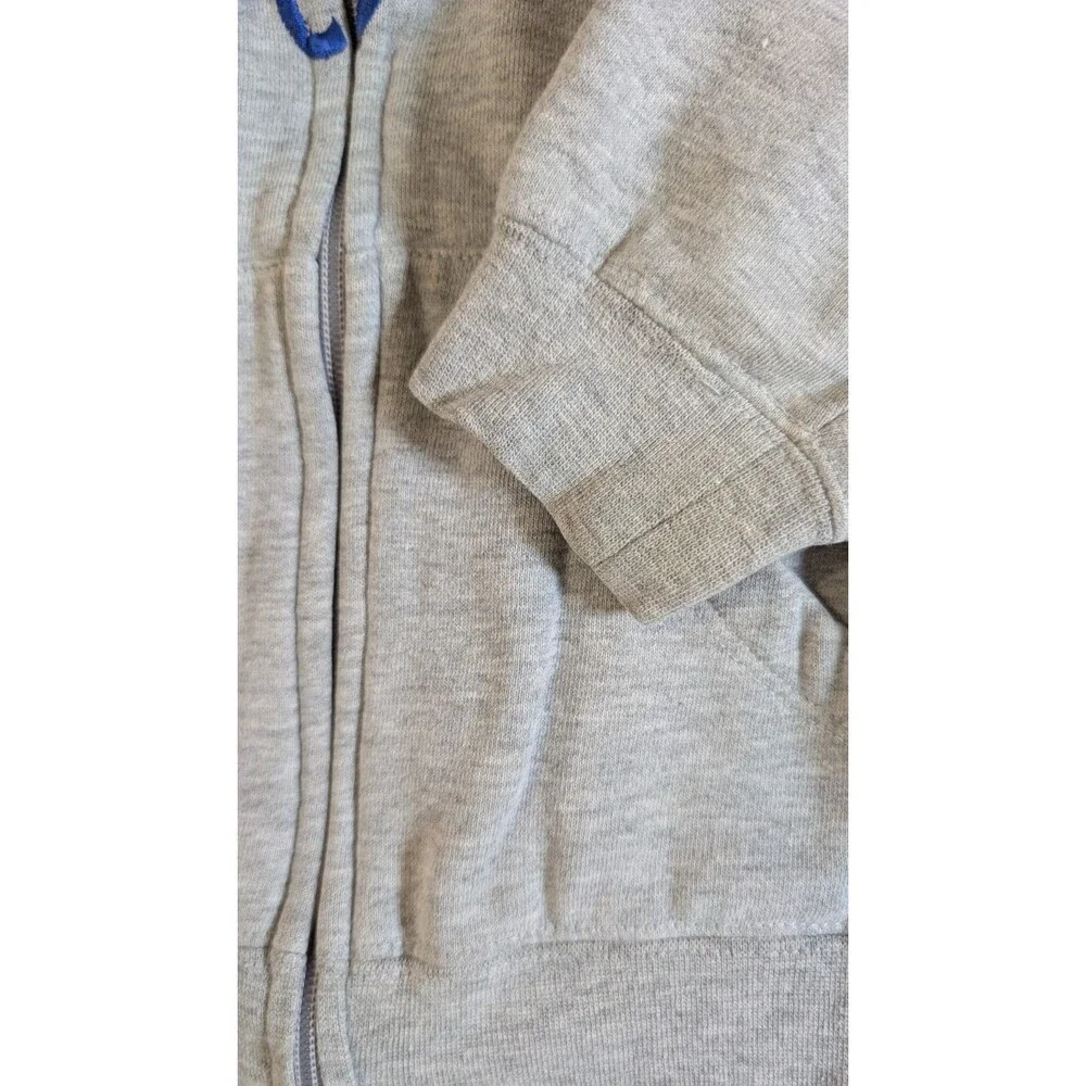 Majestic Kansas City Royals Full Zip Hoodie Youth Small Grey Blue MLB Sweatshirt